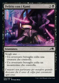 MTG Magic NEO Kamigawa Neon Dynasty - 1x ITA NM 092 C Debito con i Kami - Image 1