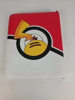 Pokemon Pikachu Poke Ball 9 Pocket Card Holder binder 250+ cards Lot - Image 2