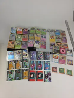 Pokemon Pikachu Poke Ball 9 Pocket Card Holder binder 250+ cards Lot - Image 5