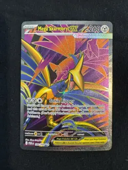 Mega Skarmory EX 106/088 Full Art Ultra Rare Pokemon Perfect Order NM - Image 1