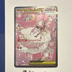 Pokemon Mega Diancie EX Holo Card 282/217 270 HP 120 Attack - English - Image 1