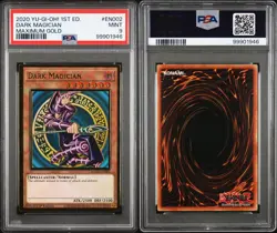 2020 Yu-Gi-Oh! Maximum Gold 1st Edition Dark Magician #MAGO-EN002 PSA 9 MINT - Image 1