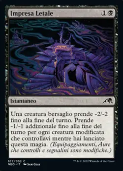 MTG Magic NEO Kamigawa Neon Dynasty - 1x ITA NM 107 C Impresa Letale - Image 1