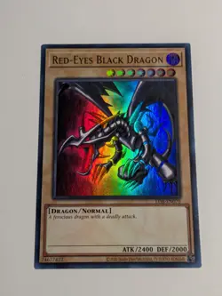 Yugioh Red-Eyes Black Dragon LOB-EN070 Ultra Rare 25th Anniversary NM - Image 1
