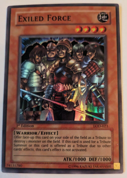 Yu-Gi-Oh TCG, Exiled Force, Legacy of Darkness LOD-023 1st Edition Super Rare LP - Image 1