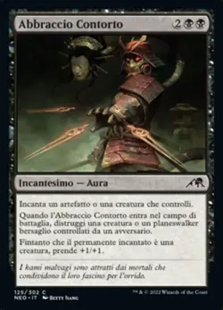 MTG Magic NEO Kamigawa Neon Dynasty - 1x ITA NM 125 C Abbraccio Contorto - Image 1