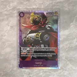One Piece Sanji Character Card OP07-064 6000 Power Holo One Piece CCG Card Stock - Image 1