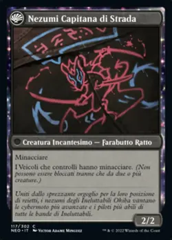 MTG Magic NEO Kamigawa Neon Dynasty - 1x ITA NM 117 C Incursione degli Okiba - Image 2