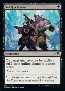 MTG Magic NEO Kamigawa Neon Dynasty - 1x ITA NM 129 C Sei Gia Morto - Image 1