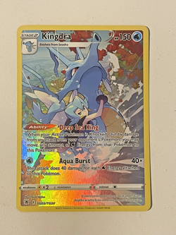 Kingdra TG03/TG30 Full art Holo Pokemon Trading Card - Image 1