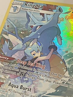 Kingdra TG03/TG30 Full art Holo Pokemon Trading Card - Image 3