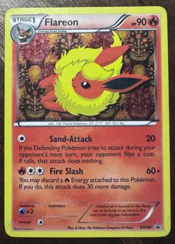 2013 Pokemon TCG: Flareon BW88 Holo Black & White Promo Holo Rare Card MP - Image 1