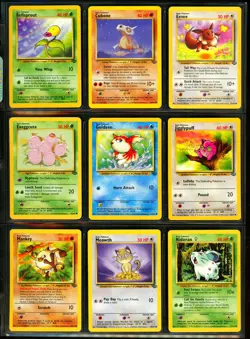 1999 Pokemon JUNGLE & FOSSIL Set COMPLETE Unlimited Edition COMMON Cards Lot NM+ - Image 2