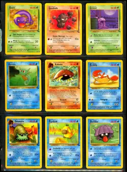 1999 Pokemon JUNGLE & FOSSIL Set COMPLETE Unlimited Edition COMMON Cards Lot NM+ - Image 3