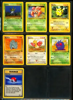 1999 Pokemon JUNGLE & FOSSIL Set COMPLETE Unlimited Edition COMMON Cards Lot NM+ - Image 4