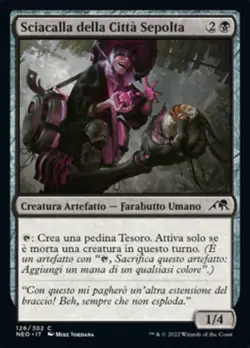 MTG Magic NEO Kamigawa Neon Dynasty - 1x ITA NM 126 C Sciacalla della Citta ... - Image 1