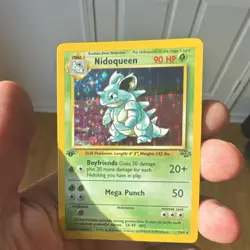 Pokemon Nidoqueen Jungle 1st Edition Holo Rare 90 HP Card 7/64 1999 English - Image 1