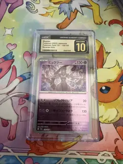 Pokemon Card Japanese Mewtwo 151 Pokeball Reverse CGC Pristine 10 - Image 1