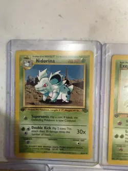 Pokemon Jungle Set - Nidorina, Exeggcute, Paras, Mankey, Fearow - 5 cards - Image 2