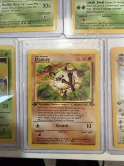 Pokemon Jungle Set - Nidorina, Exeggcute, Paras, Mankey, Fearow - 5 cards - Image 5