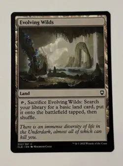 MTG Evolving Wilds - Commander Legends: Battle For Baldur's Gate NM - Image 1