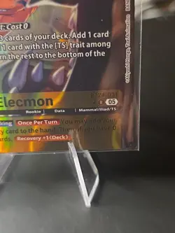 Digimon Card Game Elecmon (Alternate Art) BT24-031 Rare NM - Image 2