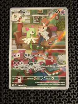 Pokemon Kirlia Illustration Rare Holo 212/198 Scarlet & Violet Base Card - Image 1