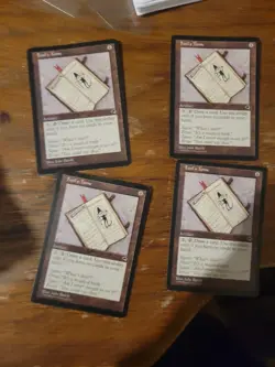 4x Fool's Tome Tempest Magic The Gathering MTG Card Vintage Rare Artifact Set - Image 1