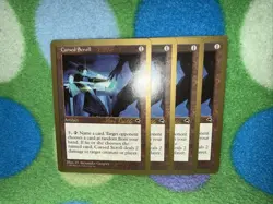 Cursed Scroll X4 Mtg World Championships Kai Budde Lp 1999 Gold Border - Image 1