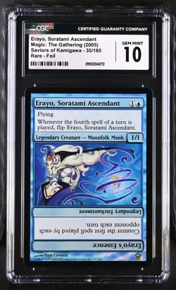 ERAYO, SORATAMI ASCENDANT Saviors of Kamigawa Foil Rare CGC 10 MTG - Image 1