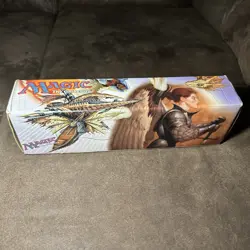 Vintage 1998 MAGIC THE GATHERING STORAGE BOX MTG 14" Serra Angel Weatherlight - Image 2