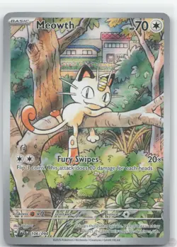 Meowth 106/094 Illustration Rare Phantasmal Flames Near Mint - Image 1