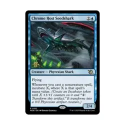 WOTC MtG Prerelease Promos Chrome Host Seedshark (R) (Foil) NM - Image 1