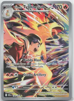Ethan's Typhlosion 190/190 Illustration Rare Destined Rivals Near Mint - Image 1