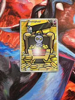 Gholdengo ex 252/182 & Gimmighoul 198/182 Paradox Rift SIR Illustration Rare - Image 4