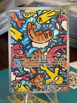 Pokemon TCG Tatsugiri 186/167 Twilight Masquerade Illustration NM/M Centered! - Image 1