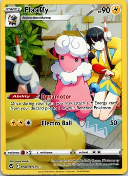 Flaaffy TG03/TG30 Holo Silver Tempest Trainer Gallery Pokemon NM - Image 1