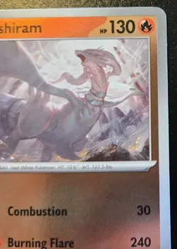 Reshiram 017/094 Reverse Holo Rare Phantasmal Flames Pokemon TCG - Image 3