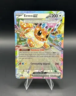 Pokemon TCG Sv: Prismatic Evolutions Eevee ex 075/131 Double Rare Holo - Image 1