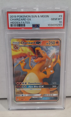 Pokemon - Charizard GX - Full Art Holo #9/68 - Hidden Fates - PSA 10 - Image 1