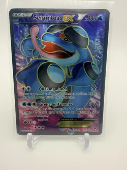Pokemon Seismitoad EX (106 Full Art) 106/111 XY - Furious Fists Holo - LP - Image 1