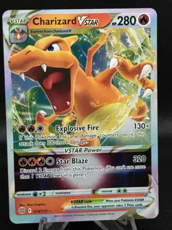 Charizard VSTAR 018/172 Brilliant Stars Ultra Rare Full Art Pokemon - Image 1