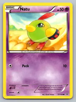 Pokemon TCG Roaring Skies Natu #27 - Image 1