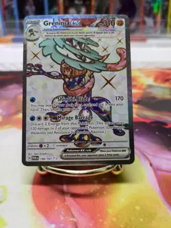 Greninja ex #198/167 Pokemon TCG Twilight Masquerade Ultra Rare Full Art - Image 1