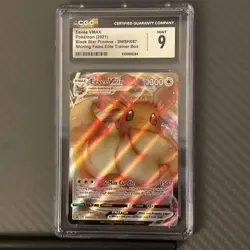 2021 Pokemon Eevee VMAX Black Star Promo SWSH087 CGC 9 Mint - Image 2