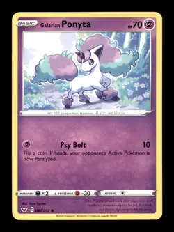 Galarian Ponyta 081/202 C Sword & Shield Pokemon - Image 1