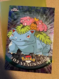 Pokemon TCG Topps Chrome Venusaur #03 Holo Mint condition Red Label - Image 1