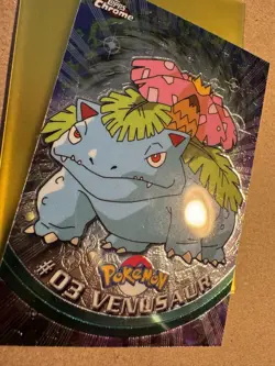 Pokemon TCG Topps Chrome Venusaur #03 Holo Mint condition Red Label - Image 2