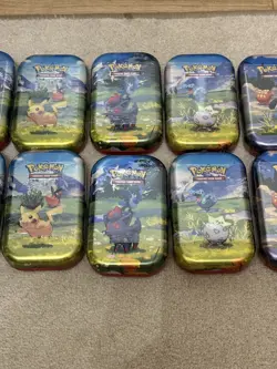 Pokemon TCG Ascended Heroes Full Box Of Mini Tins X10/ 2 Full Art Sets Brand New - Image 3