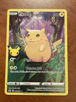 Pokemon Pikachu Celebrations 005/025 Holo Rare 2021 - Image 1